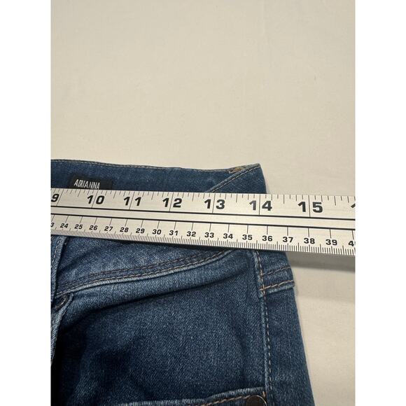 1822 Denim Adrianna Skinny Cropped Jeans 8 Dark Wash Slim Fit Mid Rise Stretch - Picture 9 of 11